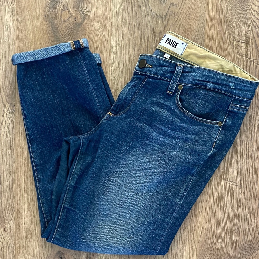 PAIGE Jimmy Jimmy Crop Boyfriend Jeans